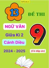 13 Đề thi Ngữ văn 9 giữa Kì 2 Cánh Diều năm học 2024-2025 (Có đáp án)
